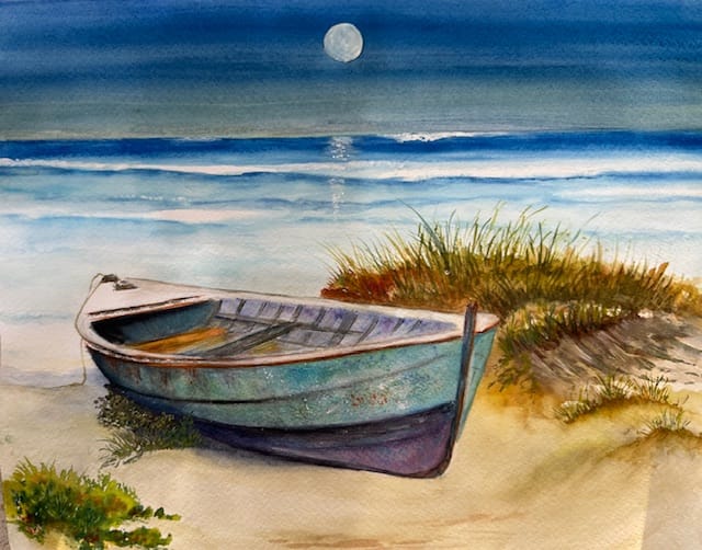 Watercolor artwork by Gail Christello