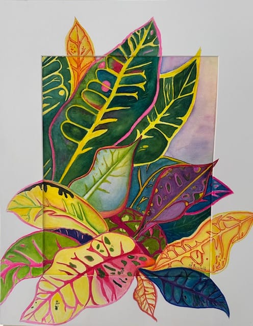 Watercolor artwork by Gail Christello