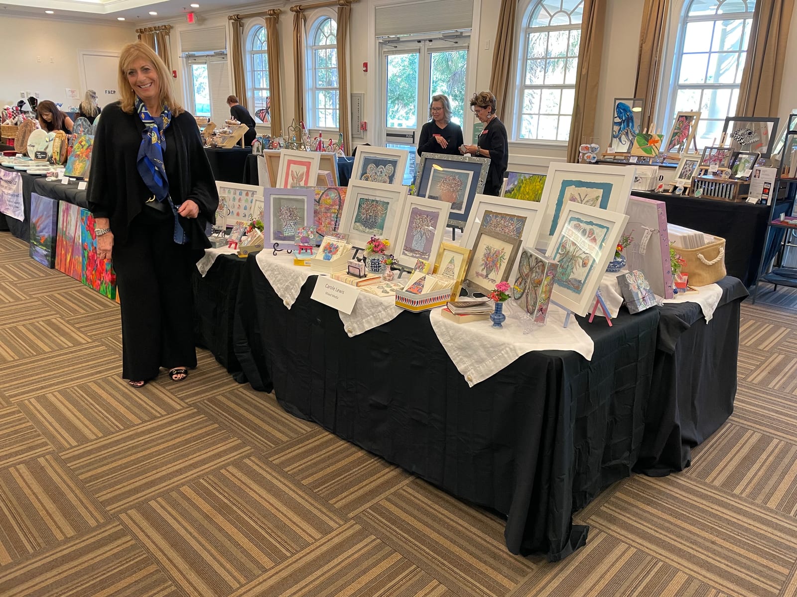 CAALR community at an art show