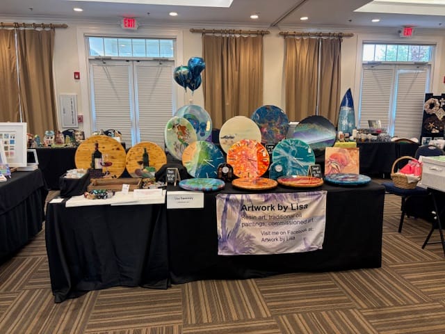 CAALR community at an art show