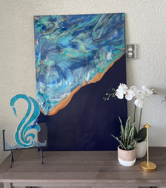 Resin Art artwork by Patty Notarianni