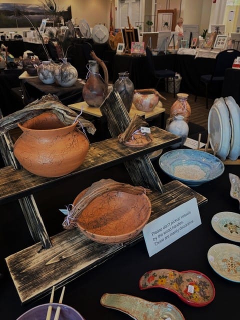 CAALR members at an art show